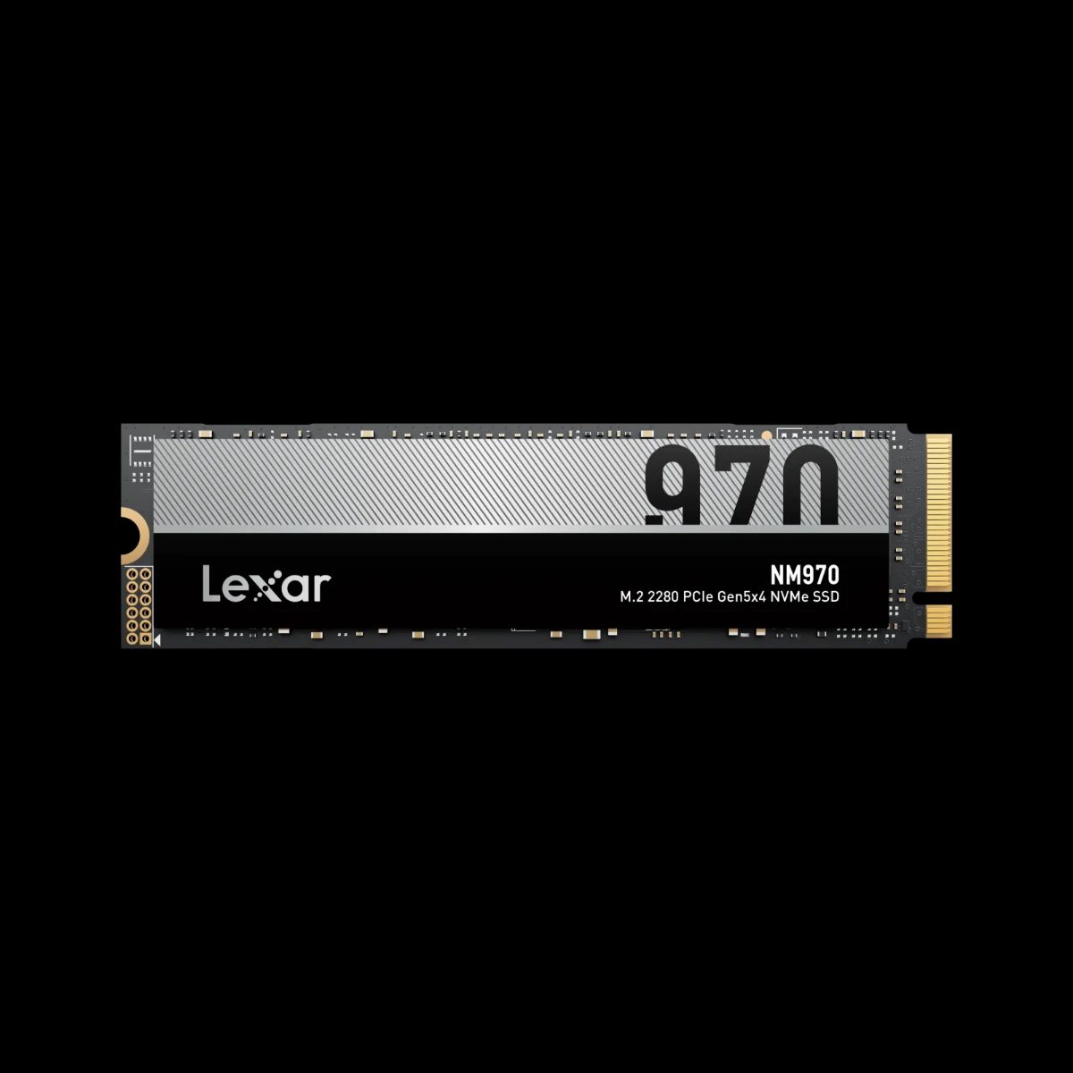 Lexar SSD, NM970, 1000 GB, SSD form factor M.2 2280, Solid-state drive interface PCIe Gen 5X4, Read speed 11000 MB/s, Write speed 10000 MB/s