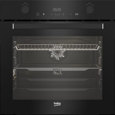 BEKO Oven, BBVM17400B, 72 L, Electric, Hydrolytic, Electronic, Steam function, Height 59.5 cm, Width 59.4 cm, Black