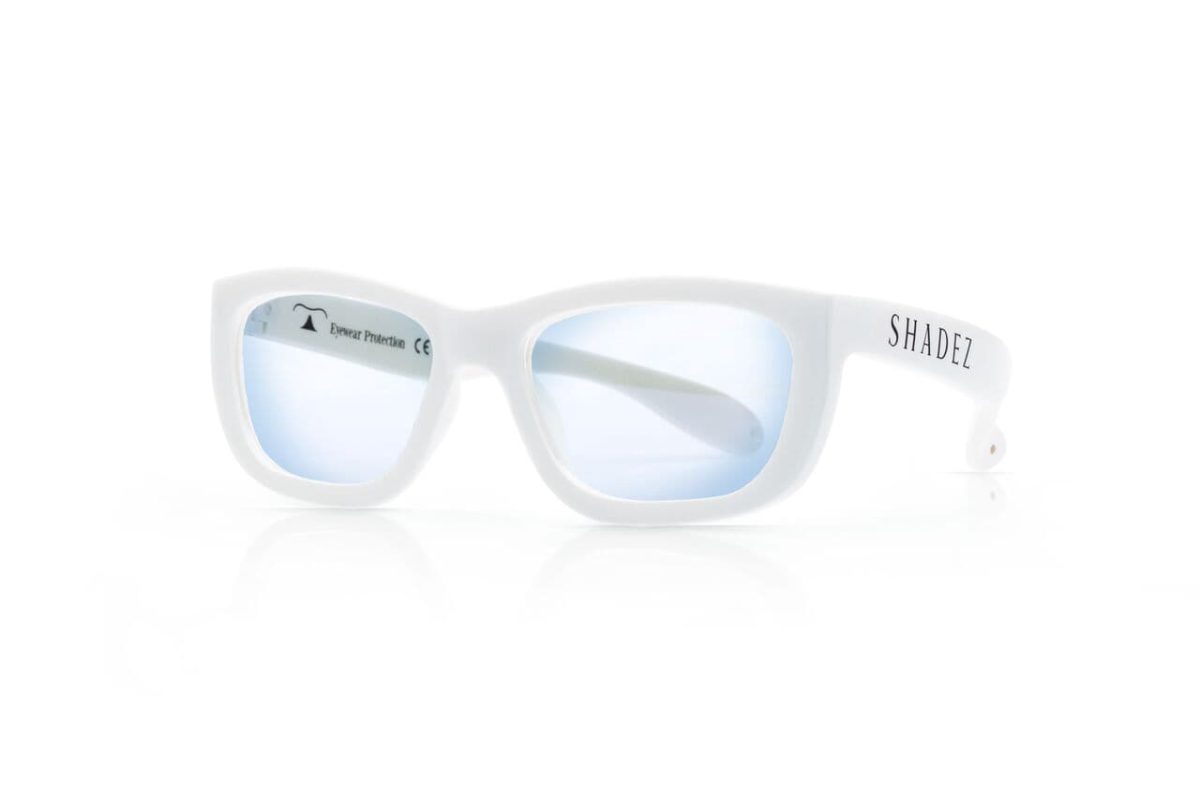 SHADEZ Blue Light White Teeny bērnu brilles digitālajām ierīcēm, 7-16 gadi