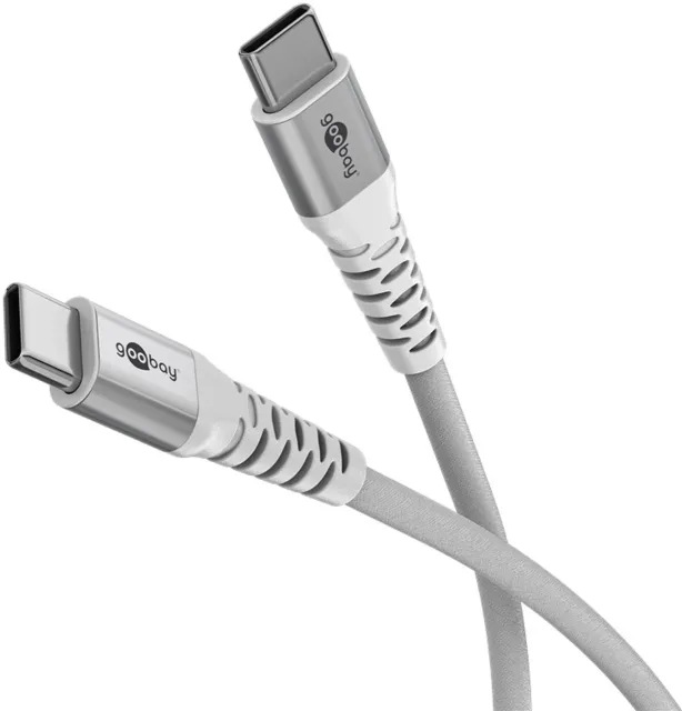 Goobay | USB-C Supersoft Textile Cable with Metal Plugs | 70194