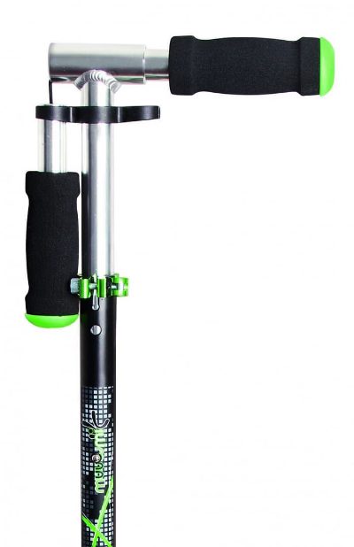 Muuwmi Aluminium Scooter skrejritenis 125 mm, melns/zaļš