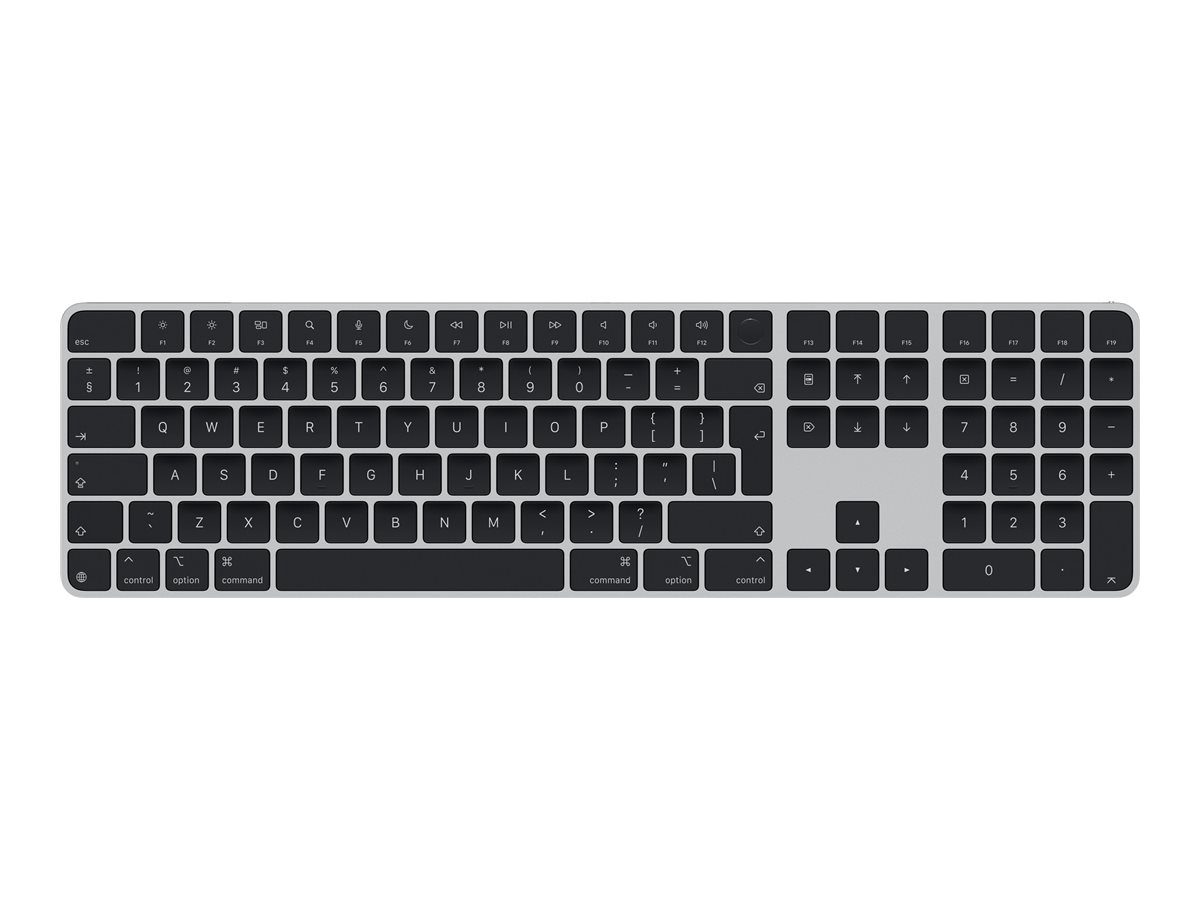 Apple Magic Keyboard with Touch ID and Numeric Keypad for Mac models with Apple silicon, Keyboard, Wireless, English, Black