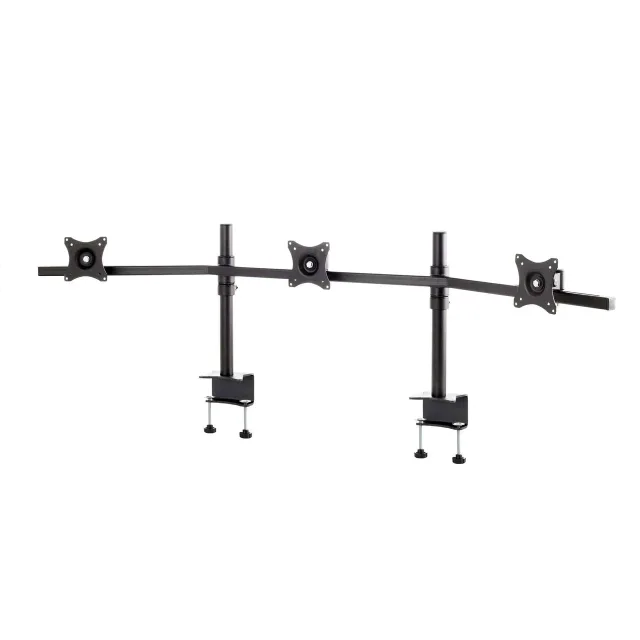 EDBAK Desk Mount | SV11 desk mount for three monitors | Height adjustment, tilt | 19-27 " | Black