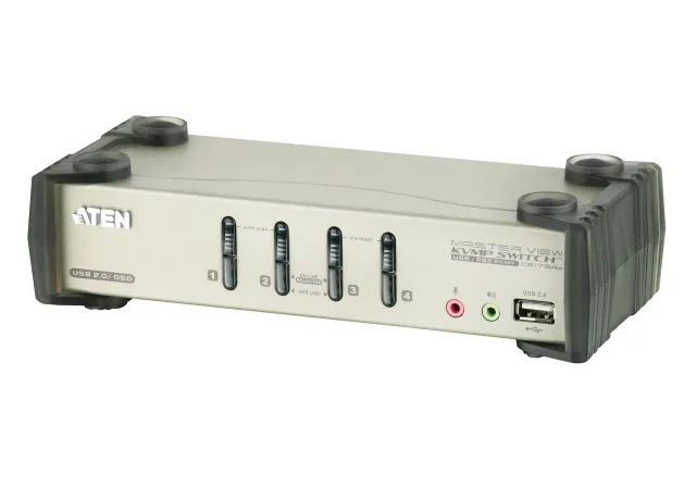 Aten | 4-Port PS/2-USB VGA/Audio KVMP Switch with OSD | CS1734B