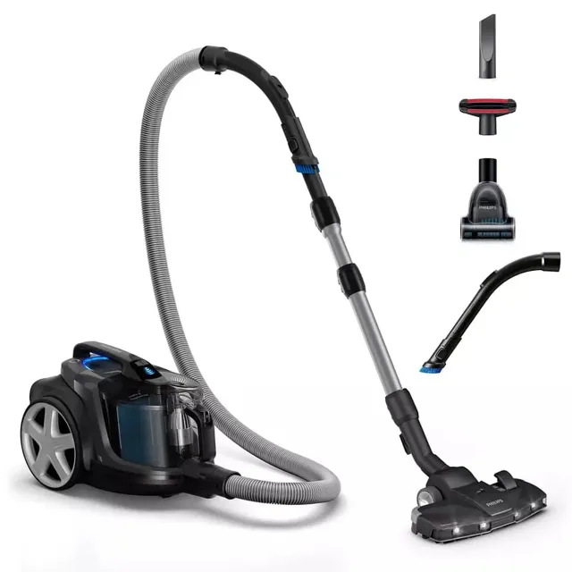 PHILIPS PowerPro Expert Bagless bezmaisa putekļsūcējs, (melns)
