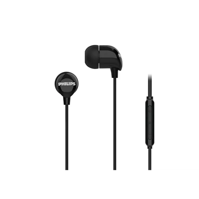 PHILIPS in-ear austiņas ar vadu, melnas