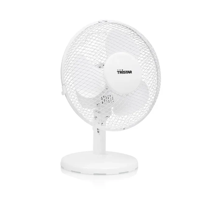 Tristar | Desk fan | VE-5721 | Desk fan | 30 W | Diameter 23 cm | Number of speeds 2 | Oscillation | White