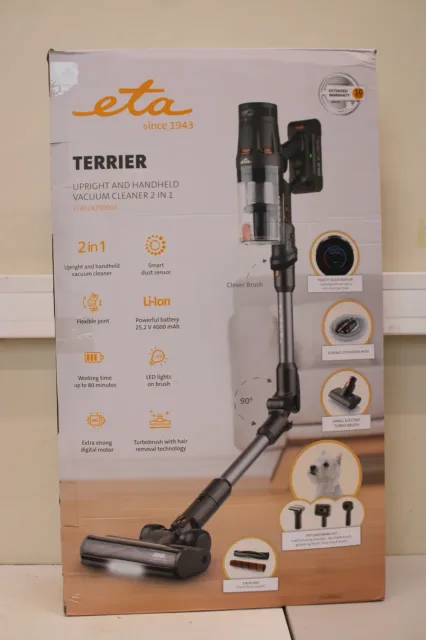 SALE OUT. ETA Vacuum Cleaner | ETA524790000 Terier | Cordless operating | Handstick | 500 W | 25.2 V | Operating time (max) 80 min | Brown | Warranty 24 month(s) | UNPACKED, USED, DAMAGED ACCESORIES