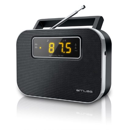 M-081R, Alarm function, 2-band PLL portable radio, Black
