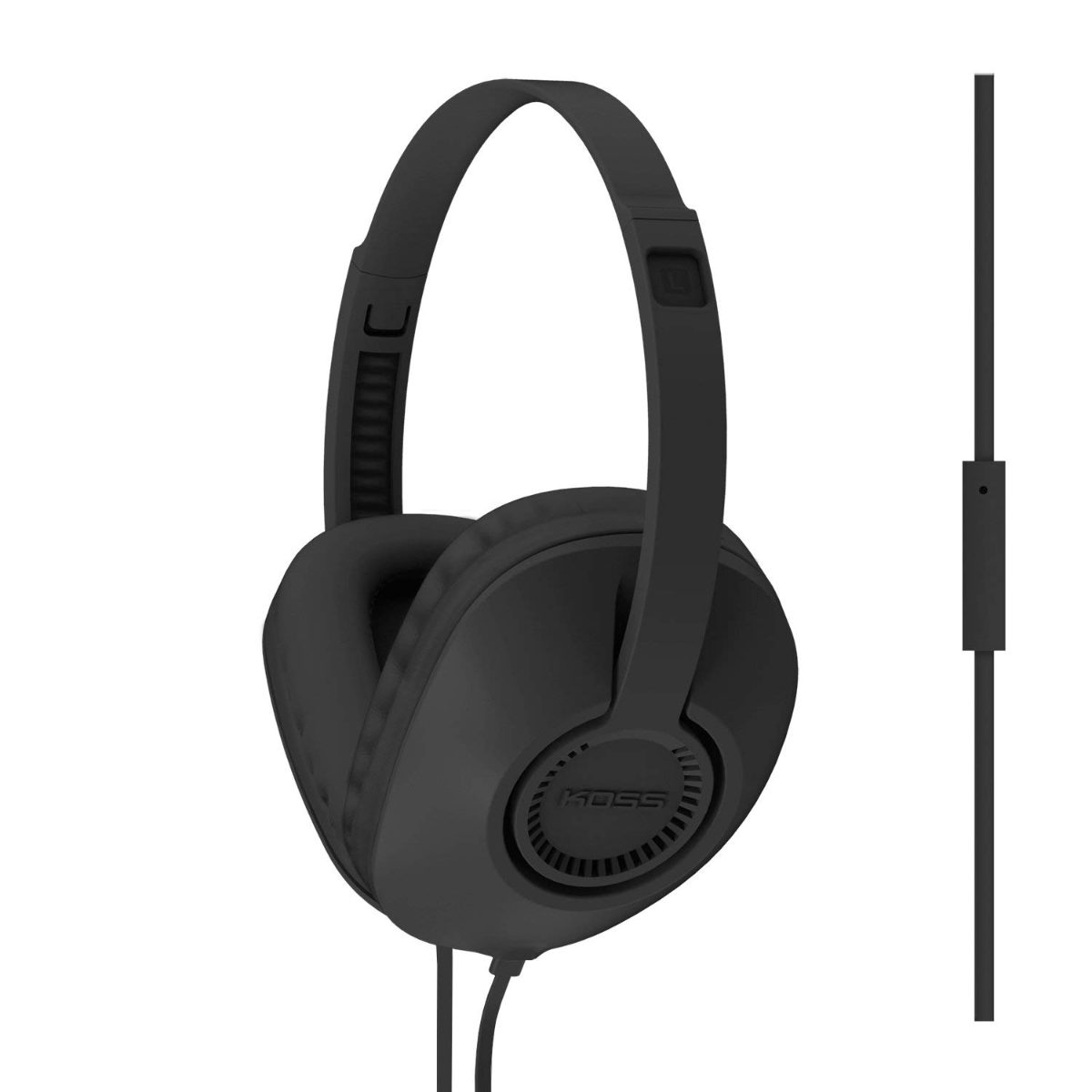 Headphones, UR23iK, Wired, On-Ear, Microphone, Black