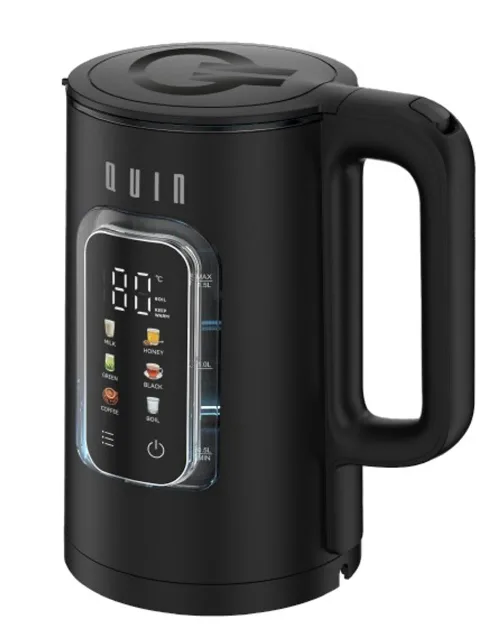 QUIN tējkanna, 1.5l, melna