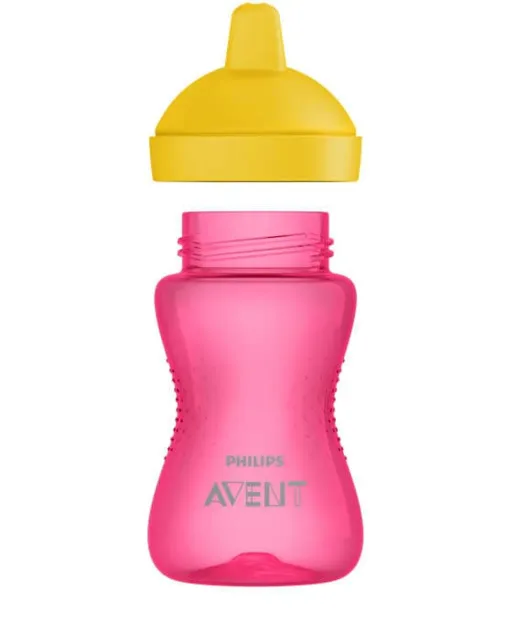 Philips Avent My Grippy mācību krūzīte ar cietu snīpi 300ml, 18M+, rozā