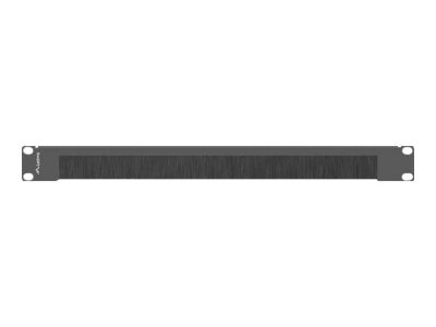 Lanberg 19" Brush Panel 1U, AK-1103-B, Black