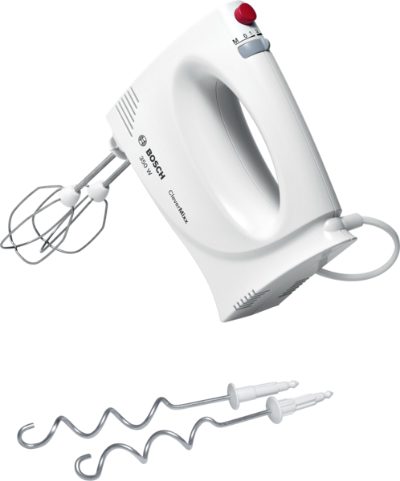 Hand Mixer, MFQ3030, 350 W, Number of speeds 4, Stainless steel/Plastic, Turbo mode, White