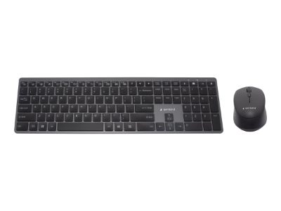 Backlight Pro Business Slim wireless desktop set, KBS-ECLIPSE-M500, Keyboard and Mouse Set, Wireless, Mouse included, US, Black