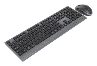 Gembird KBS-WPS-02-CYRL, Keyboard and Mouse Set, Wireless, Cyrillic, Bluetooth, Black