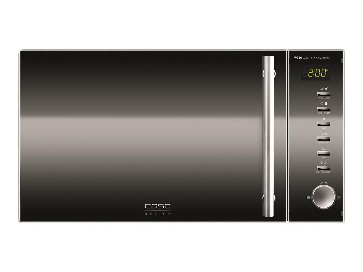 Microwave oven, MG 20, Free standing, 20 L, 800 W, Grill, Black