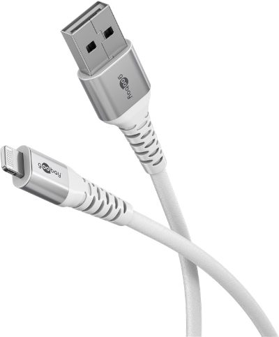 Lightning USB-A Supersoft Textile Cable with Metal Plugs, 74511
