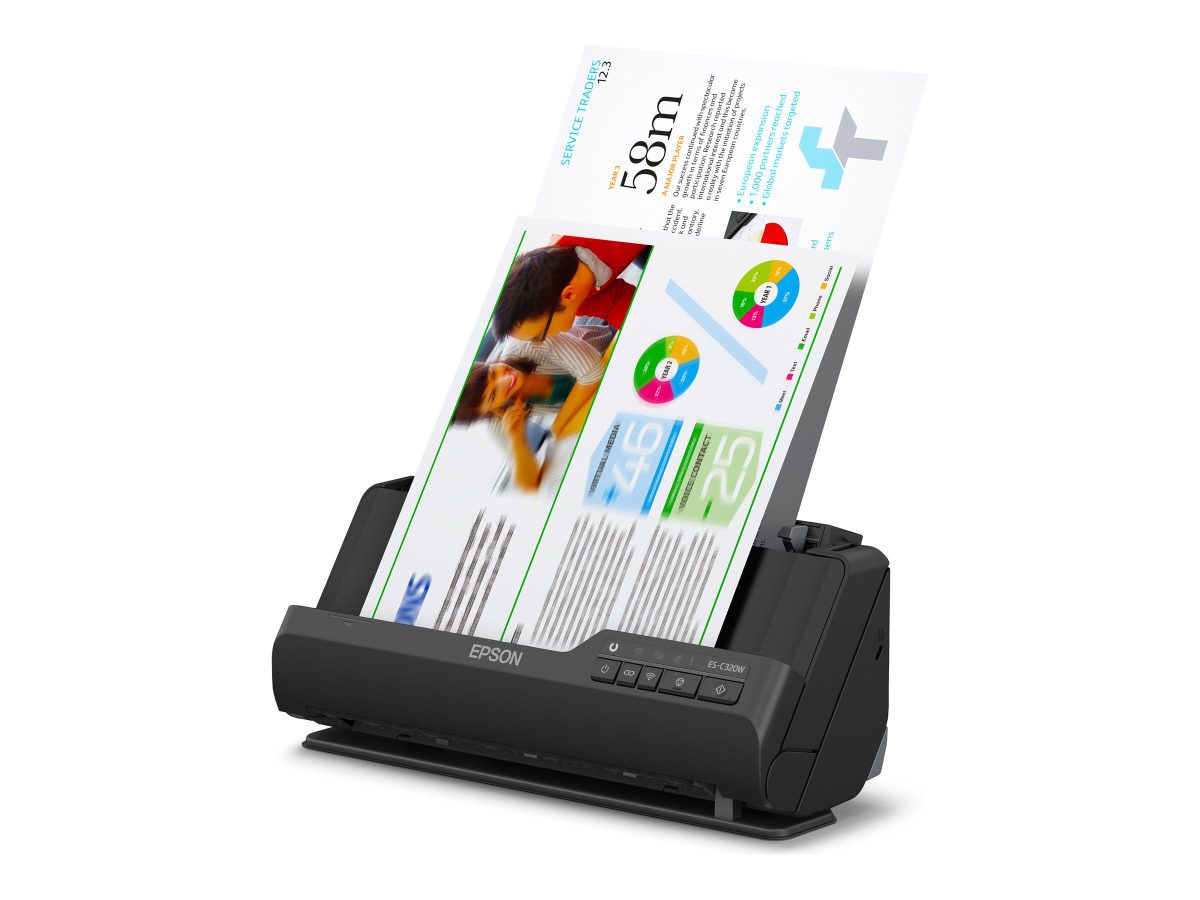 Compact Wi-Fi scanner, ES-C320W, Sheetfed, Wireless