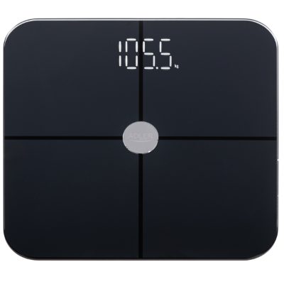 Smart Bathroom Scale, AD 8187, Maximum weight (capacity) 180 kg, Accuracy 100 g, Body Mass Index (BMI) measuring, Black