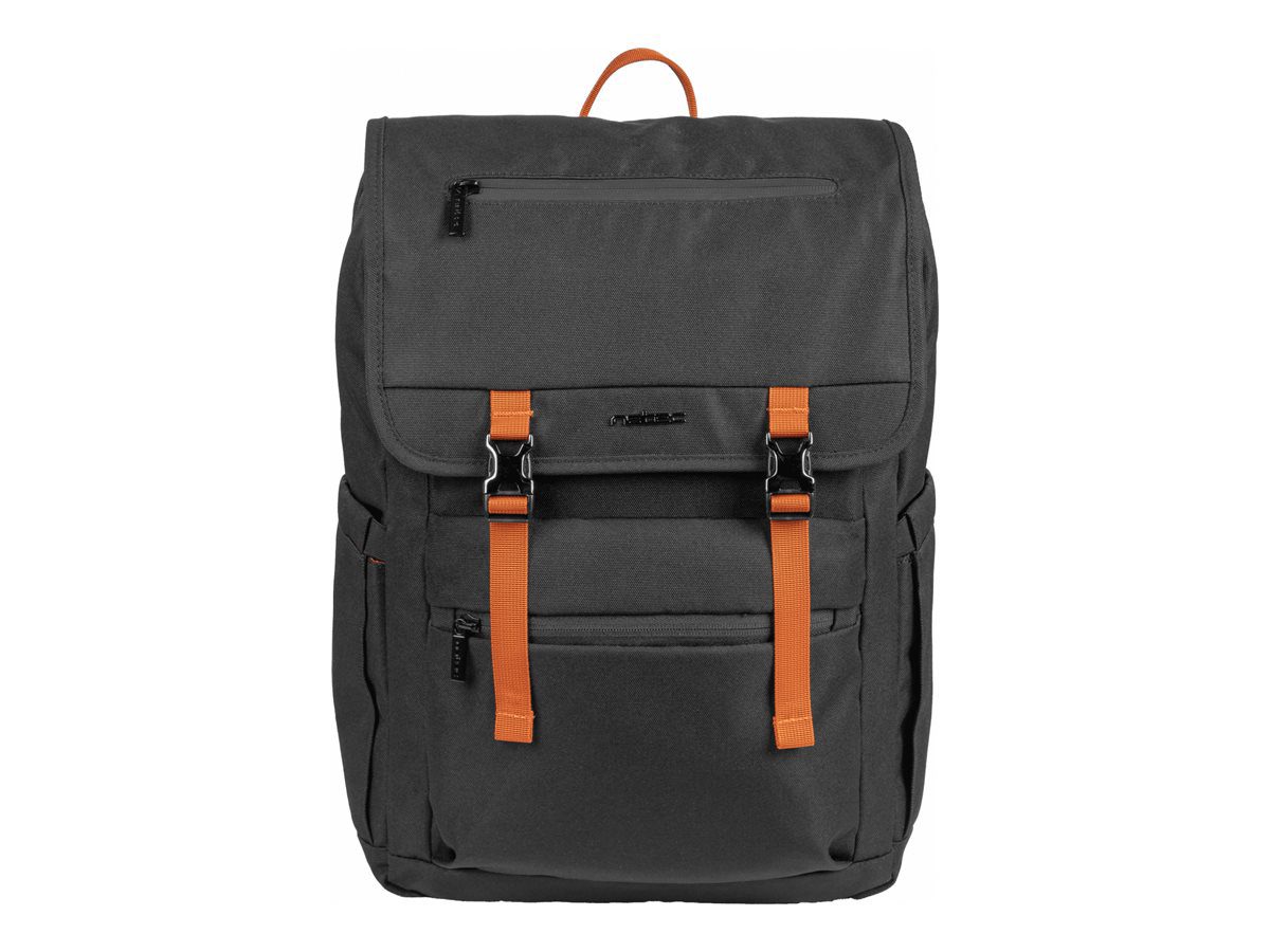 Backpack, Niala, Fits up to size 15.6 ", Black/Orange