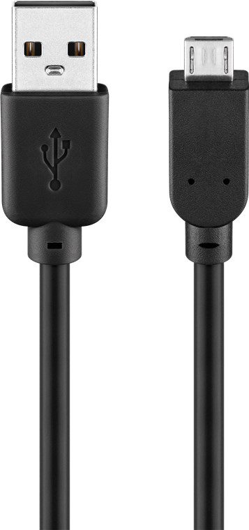 USB 2.0 Hi-Speed cabel, 93918, USB 2.0 male (type A), USB 2.0 micro male (type B)