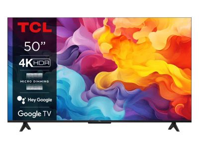 TV Set, TCL, 50", 4K/Smart, 3840x2160, Wireless LAN, Bluetooth, Google TV, 50V6B