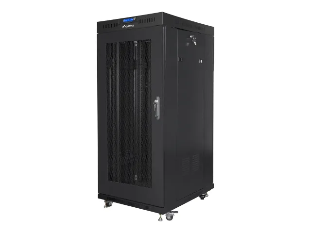 Lanberg | Rack cabinet 19" free-standing 27U/600x800 (flat pack) with mesh door, LCD | FF01-6827-23BL | Black