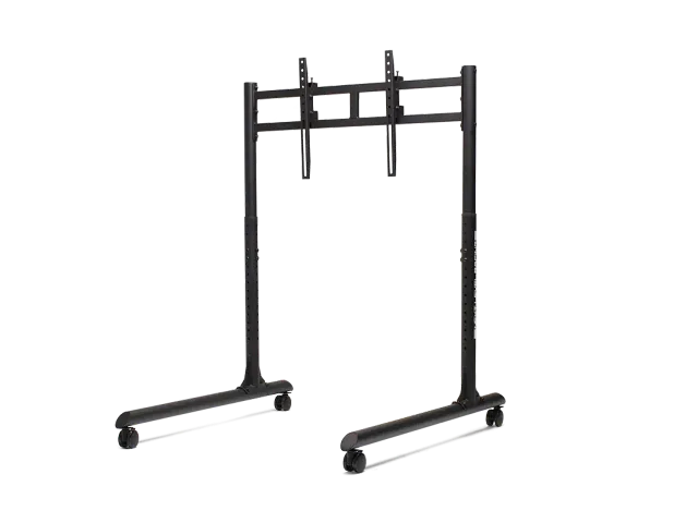 Next Level Racing Floor stand | Round Tube Freestanding Single Monitor Stand | Up to 65 " | Height adjustment, Tilt | Maximum weight (capacity) 50 kg | Black