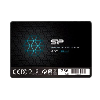 A55, 256 GB, SSD form factor 2.5", Solid-state drive interface SATA, Read speed 550 MB/s, Write speed 450 MB/s