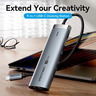NB ACC DOCKING STATION 9IN1/USB-C 0.15M TGVHB VENTION