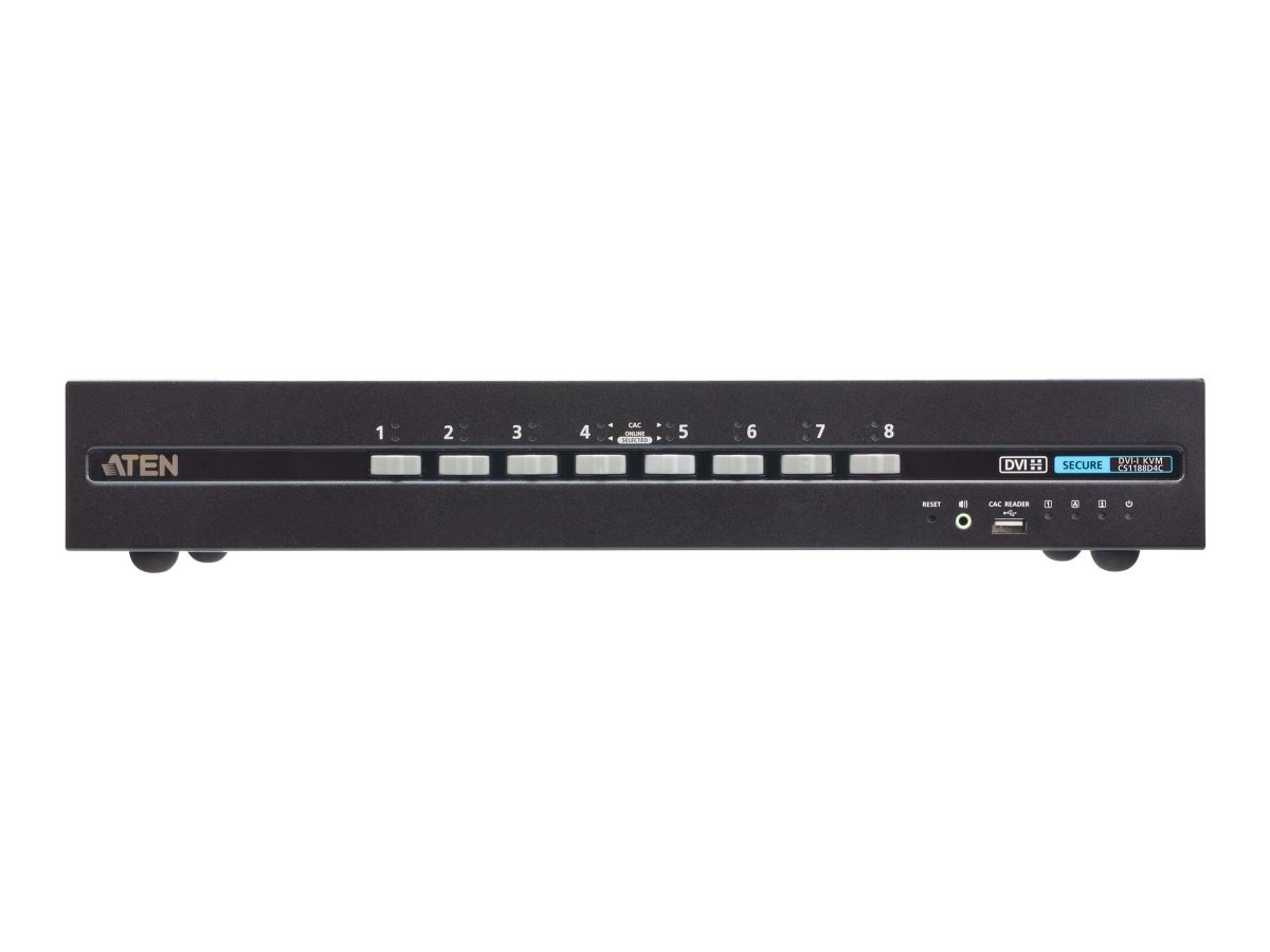 8-Port USB DVI Secure KVM Switch with CAC (PSD PP v4.0 Compliant), CS1188D4C