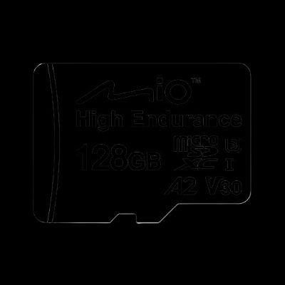 Mio High-Endurance, 128 GB, MicroSD, Flash memory class UHS-I
