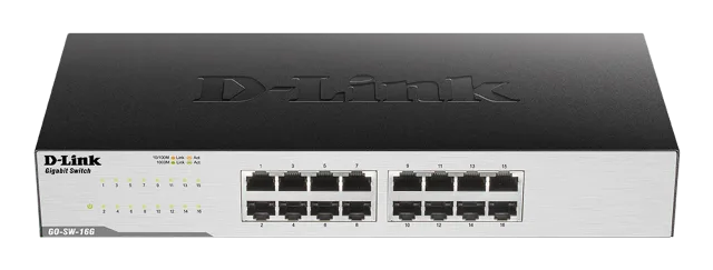 D-Link | 16-Port Gigabit Easy Desktop Switch | GO-SW-16G/E | Unmanaged | Desktop/Rackmountable | 24 month(s)