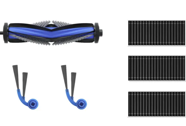 Ecovacs DKT060214 Service Kit for DEEBOT T80 Family, 1x Anti-Tangle Main Brush, 2 Anti-Tangle Side Brushes, 3x Antibacterial Filters