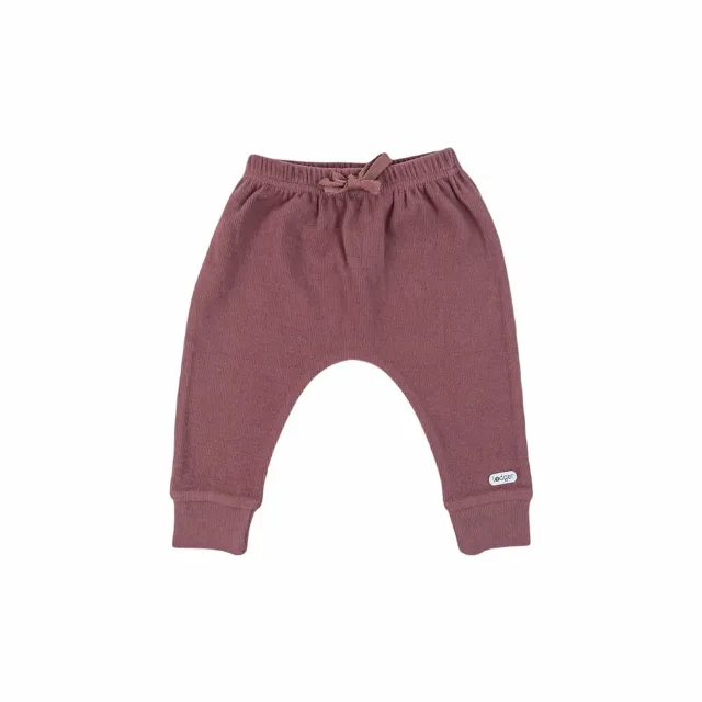 Lodger Jogger mazuļu legingi Nomad Rib, Rosewood 68cm