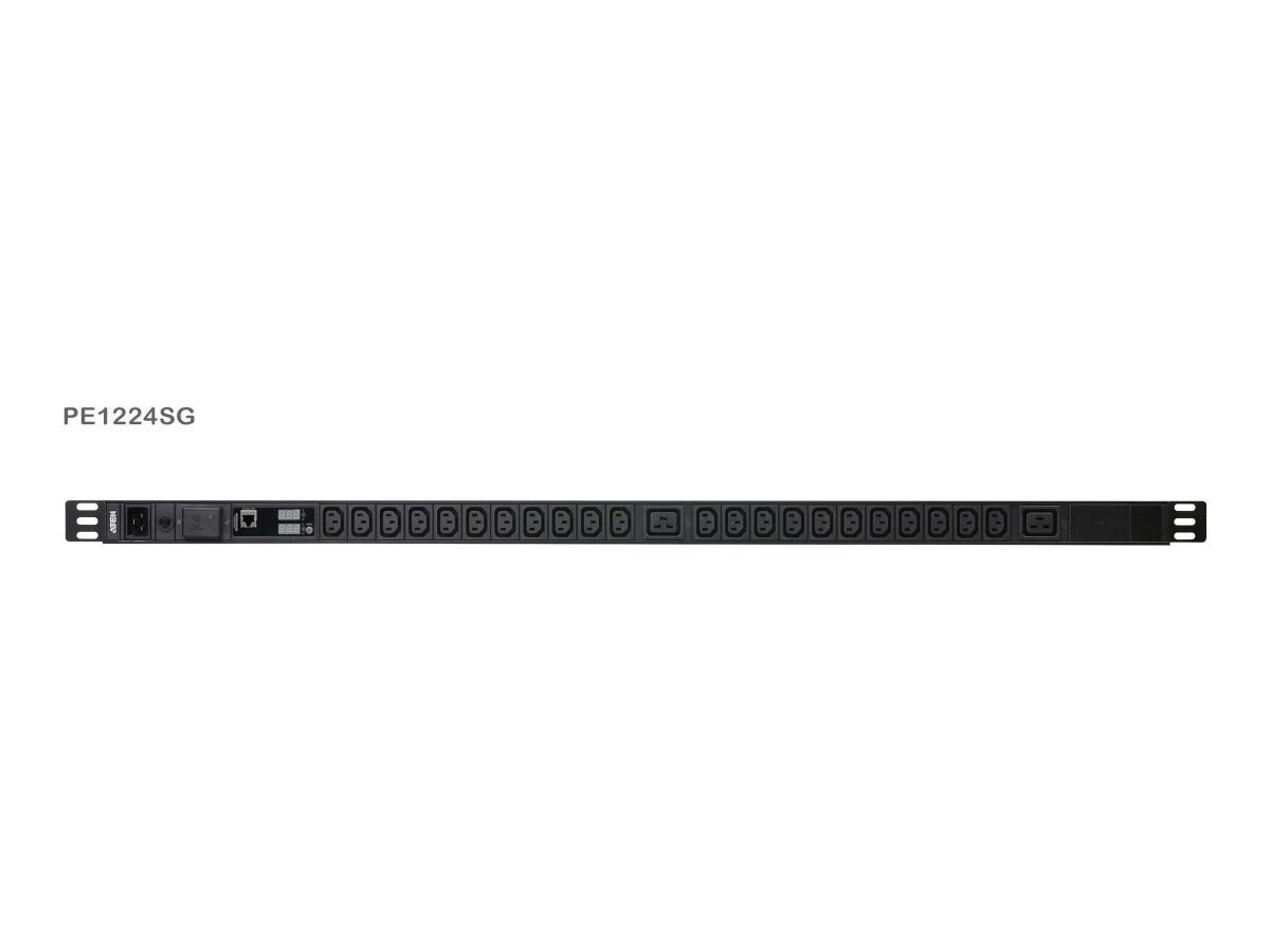 Basic Metered 0U PDU with Surge Protection (16A, 22 Outlet IEC 320 C13, 2 Outlet IEC 320 C19), PE1224SG