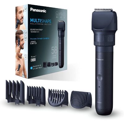 Panasonic Beard, Hair Trimmer, MultiShape ER-CKN1-PAC1, Cordless, Wet & Dry, Number of length steps 39, Black