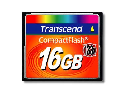 MEMORY COMPACT FLASH 16GB/133X TS16GCF133 TRANSCEND
