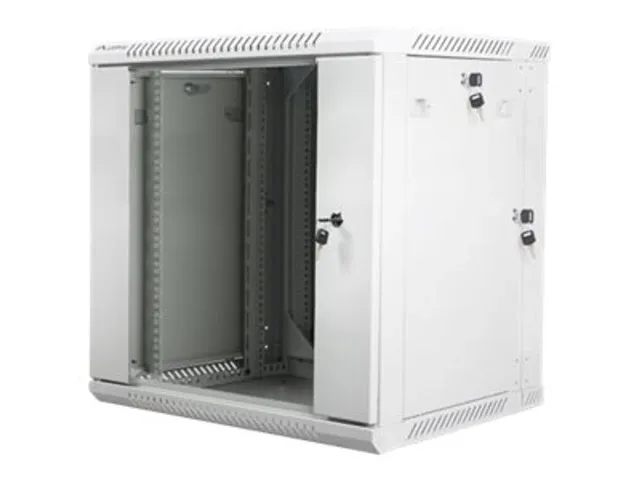 Lanberg | Rack cabinet 19" double-section wall-mount 12U/600x600 (flat pack) | WF02-6612-10S | Grey