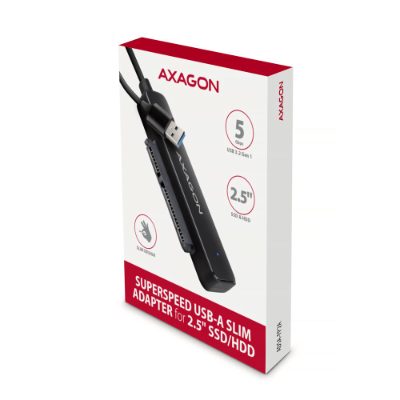 AXAGON USB-C 5Gbps - SATA 6G, 2.5" SSD/HDD SLIM Adapter, ADSA-FP2C