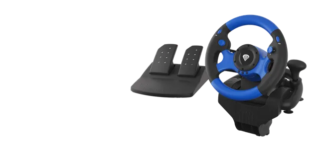 Genesis | Driving Wheel | Seaborg 350 | Blue/Black | Game racing wheel