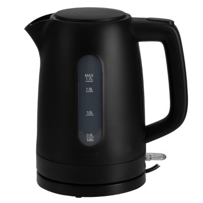 Adler Kettle, AD 1379b, Electric, 2200 W, 1.7 L, Polypropylene, 360° rotational base, Black