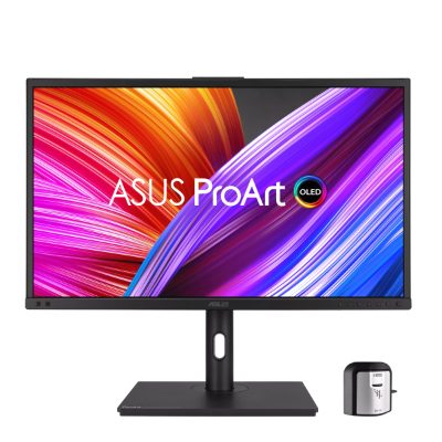 ProArt PA27DCE-K, 27 ", OLED, 16:9, 60 Hz, 0.1 ms, 3840 x 2160 pixels, 350 cd/m², HDMI ports quantity 3