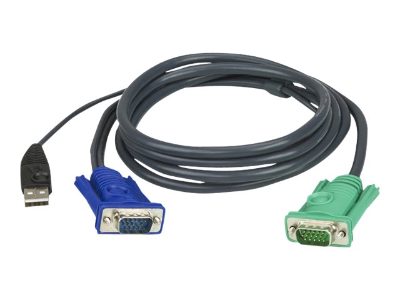 5M USB KVM Cable with 3 in 1 SPHD, 2L-5205U