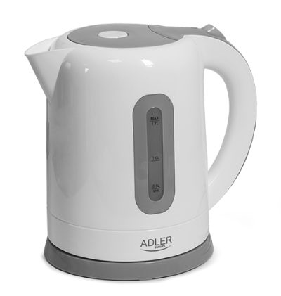 Kettle, AD 1234, Standard, 2200 W, 1.7 L, Plastic, 360° rotational base, White