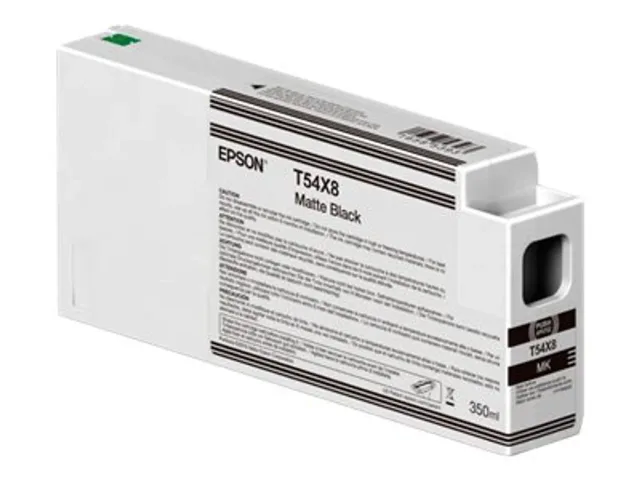 Epson Singlepack T54X80N UltraChrome HDX/HD 350ml Matte Black | Epson C13T54X80N | Epson T54X8 - matte black - original - ink cartridge | Epson UltraChrome HDX / Ultrachrome HD | Matte black