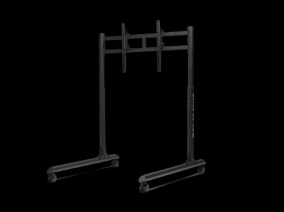 Next Level Racing Floor stand, Round Tube Freestanding Single Monitor Stand, Up to 65 ", Height adjustment, Tilt, Maximum weight (capacity) 50 kg, Black