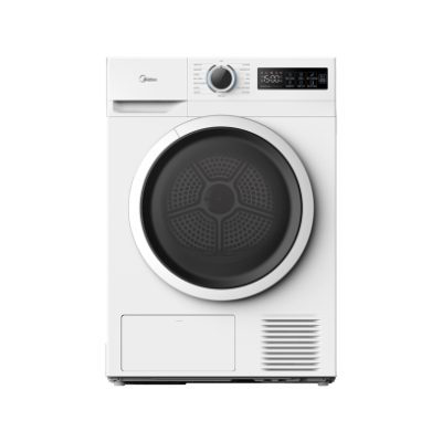 Midea Dryer Machine, MD110H80/W-HR, Energy efficiency class E, Front loading, 8 kg, Heat pump, LED, Depth 60 cm, White