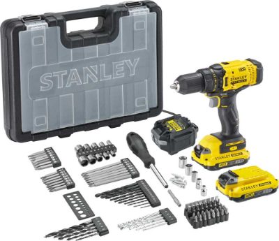 Stanley Screwdriver Kit, 18 V, 2 Ah accumulator, SFMCD700D2A-QW